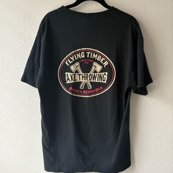 Other - Axe Throwing Black Graphic T-Shirt